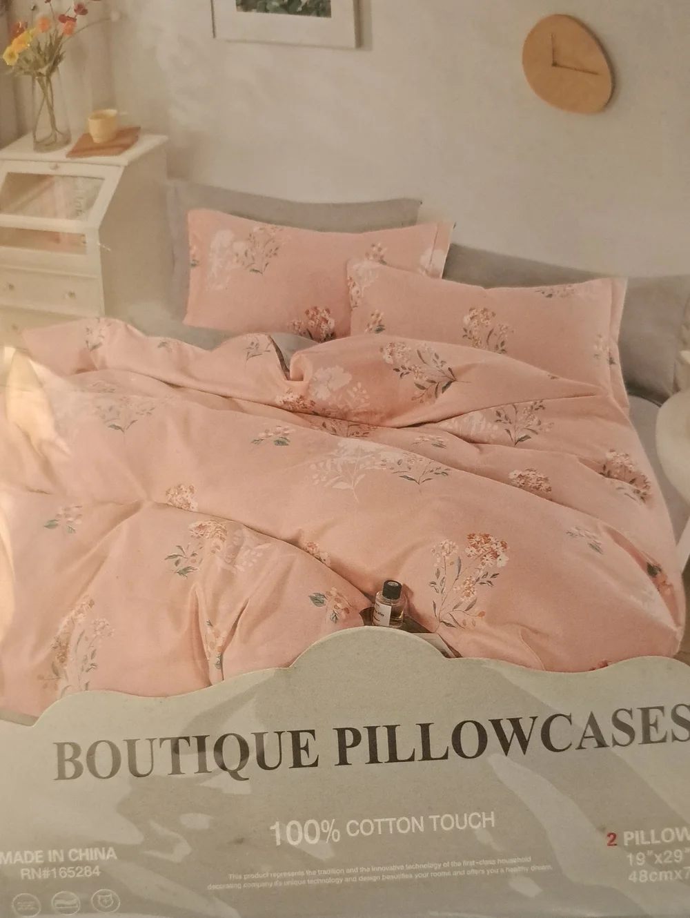 2 Pillow Cases -100% Cotton Touch